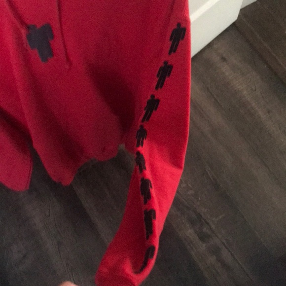 Red Billie eilish hoodie merch - Picture 3 of 6